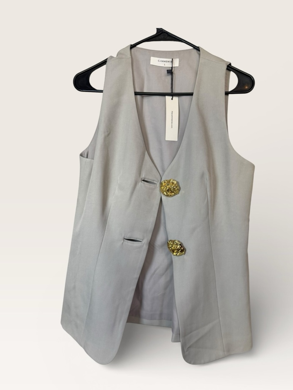 Commense Button Split Sleeveless Pants Set NWT - image 5